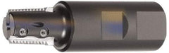 Kennametal - 0.55" Cut Diam, 1.1" Max Depth of Cut, 1" Shank Diam, Internal/External Indexable Thread Mill - Insert Style TM25..T, 2 Inserts, Toolholder Style TMT, 3-1/2" OAL - USA Tool & Supply