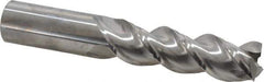 Niagara Cutter - 1", 3-1/4" LOC, 1" Shank Diam, 6" OAL, 3 Flute, Solid Carbide Square End Mill - Single End, Uncoated, Spiral Flute, 45° Helix, Centercutting, Right Hand Cut, Right Hand Flute, Series A345 - USA Tool & Supply