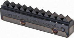 Kennametal - 11.5 TPI, Internal/External Thread, NPT Standard, TM25 KC635M Grade Thread Mill Insert - Carbide, TiAlN Coating - USA Tool & Supply