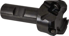 Kennametal - 47° Lead Angle, 1.8560" Max Cut Diam, 1-1/2" Min Cut Diam, 0.138" Max Depth of Cut, Indexable Chamfer & Angle End Mill - 3 Inserts, OF.T 53AF.N.. Insert Style, 77.4mm OAL, Straight Shank - USA Tool & Supply
