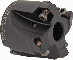 Kennametal - 1-1/2" Cut Diam, 0.059" Max Depth, 1/2" Arbor Hole, 4 Inserts, XD 09 Insert Style, Indexable Copy Face Mill - C7792VXD09-A1.50Z04R Cutter Style, 1.26" High, Through Coolant, Series 7792 - USA Tool & Supply
