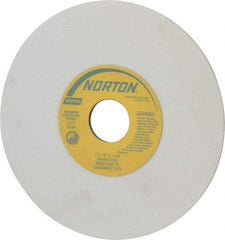 Norton - 7" Diam x 1-1/4" Hole x 1/8" Thick, I Hardness, 80 Grit Surface Grinding Wheel - Aluminum Oxide, Type 1, Medium Grade, 3,275 Max RPM, Vitrified Bond, No Recess - USA Tool & Supply