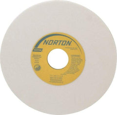 Norton - 7" Diam x 1-1/4" Hole x 1/8" Thick, K Hardness, 100 Grit Surface Grinding Wheel - Aluminum Oxide, Type 1, Fine Grade, 3,550 Max RPM, Vitrified Bond, No Recess - USA Tool & Supply