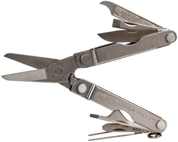 Leatherman - 10 Piece, Multi-Tool Set - 2-1/2" OAL, 2-1/2" Closed Length - USA Tool & Supply