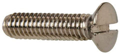 Value Collection - M4x0.70 Metric Coarse, 16mm OAL Slotted Drive Machine Screw - Oval Head, Grade 18-8 & A2 Stainless Steel, Uncoated, Without Washer - USA Tool & Supply