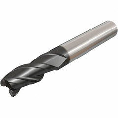 Iscar - 16mm, 3 Flute, Single End, Solid Carbide, Corner Chamfer End Mill - 92mm OAL, 38° Helix, Right Hand Flute, 32mm LOC, Right Hand Cut - USA Tool & Supply