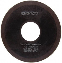 Norton - 4" Diam x 1-1/4" Hole x 1/16" Thick, 150 Grit Surface Grinding Wheel - Diamond, Type 1A1, Very Fine Grade, Resinoid Bond - USA Tool & Supply
