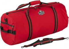 Ergodyne - 2 Pocket, 2,600 Cubic Inch, 600D Nylon Empty Duffel Bag - 23 Inch Wide x 11 Inch Deep x 12 Inch High, Red, Model No. 5020 - USA Tool & Supply