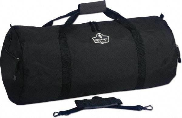 Ergodyne - 2 Pocket, 3,800 Cubic Inch, 600D Polyester Empty Duffel Bag - 29 Inch Wide x 13 Inch Deep x 13 Inch High, Black, Model No. 5020P - USA Tool & Supply