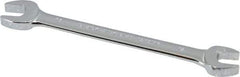 Blackhawk by Proto - 12mm x 13mm Standard Open End Wrench - 6-13/32" OAL, Double End, Chrome Finish, 15° Head Angle - USA Tool & Supply