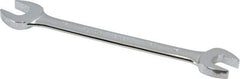 Blackhawk by Proto - 16mm x 17mm Standard Open End Wrench - 8-5/16" OAL, Double End, Chrome Finish, 15° Head Angle - USA Tool & Supply