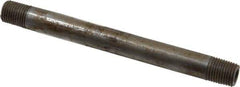 Value Collection - Schedule 80, 1/4" Diam x 5-1/2" Long Black Pipe Nipple - Threaded - USA Tool & Supply