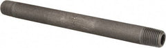 Value Collection - Schedule 80, 1/4" Diam x 6" Long Black Pipe Nipple - Threaded - USA Tool & Supply