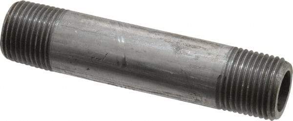 Value Collection - Schedule 80, 3/8" Diam x 3" Long Black Pipe Nipple - Threaded - USA Tool & Supply