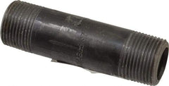 Value Collection - Schedule 80, 3/4" Diam x 3-1/2" Long Black Pipe Nipple - Threaded - USA Tool & Supply