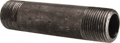 Value Collection - Schedule 80, 3/4" Diam x 4" Long Black Pipe Nipple - Threaded - USA Tool & Supply