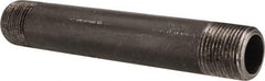 Value Collection - Schedule 80, 3/4" Diam x 6" Long Black Pipe Nipple - Threaded - USA Tool & Supply