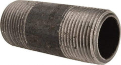 Value Collection - Schedule 80, 1" Diam x 3" Long Black Pipe Nipple - Threaded - USA Tool & Supply