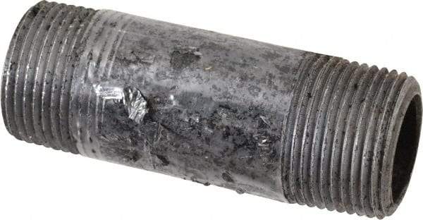 Value Collection - Schedule 80, 1" Diam x 3-1/2" Long Black Pipe Nipple - Threaded - USA Tool & Supply