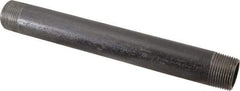 Value Collection - Schedule 80, 1" Diam x 10" Long Black Pipe Nipple - Threaded - USA Tool & Supply