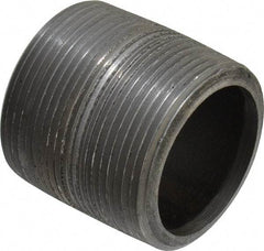 Value Collection - Schedule 80, 1-1/2" Diam Black Pipe Nipple - Threaded - USA Tool & Supply