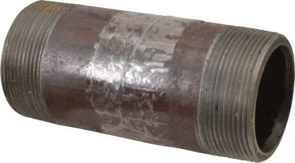 Value Collection - Schedule 80, 2" Diam x 5" Long Black Pipe Nipple - Threaded - USA Tool & Supply