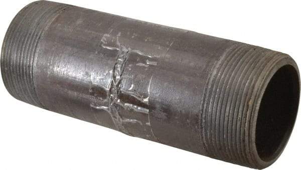 Value Collection - Schedule 80, 2" Diam x 6" Long Black Pipe Nipple - Threaded - USA Tool & Supply