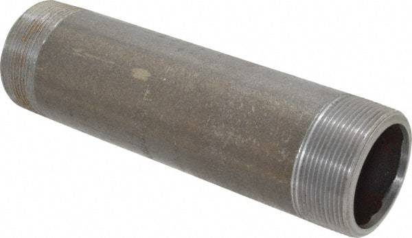 Value Collection - Schedule 80, 2" Diam x 8" Long Black Pipe Nipple - Threaded - USA Tool & Supply