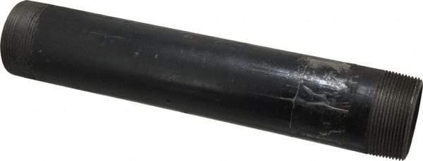 Value Collection - Schedule 80, 2" Diam x 12" Long Black Pipe Nipple - Threaded - USA Tool & Supply