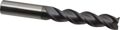 ProMax - 3/4", 3-1/4" LOC, 3/4" Shank Diam, 6" OAL, 3 Flute, Solid Carbide Square End Mill - Single End, AlTiN Finish, Spiral Flute, 40° Helix, Centercutting, Right Hand Cut, Right Hand Flute, Series 109 - USA Tool & Supply