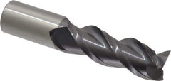 ProMax - 1", 2-3/4" LOC, 1" Shank Diam, 5" OAL, 3 Flute, Solid Carbide Square End Mill - Single End, AlTiN Finish, Spiral Flute, 40° Helix, Centercutting, Right Hand Cut, Right Hand Flute, Series 109 - USA Tool & Supply
