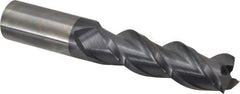ProMax - 1", 3-3/8" LOC, 1" Shank Diam, 6" OAL, 3 Flute, Solid Carbide Square End Mill - Single End, AlTiN Finish, Spiral Flute, 40° Helix, Centercutting, Right Hand Cut, Right Hand Flute, Series 109 - USA Tool & Supply