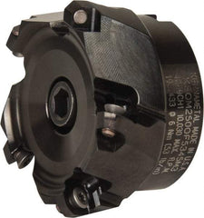 Kennametal - 2-1/2" Cut Diam, 3/4" Arbor Hole, 3.5mm Max Depth of Cut, 43° Indexable Chamfer & Angle Face Mill - 5 Inserts, OF.T 06L5... Insert, Right Hand Cut, 5 Flutes, Series KSOM Mini - USA Tool & Supply