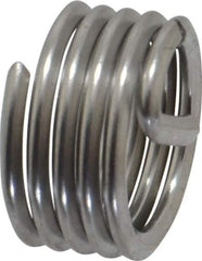 Recoil - M10x1.50 Metric Coarse, 10mm OAL, Free Running Helical Insert - 4-7/8 Free Coils, Tanged, Stainless Steel, Bright Finish, 1D Insert Length - USA Tool & Supply