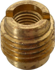 E-Z LOK - 5/16-24, Brass Knife Insert - 1/2" Drill, 1/2" Hole Diam, 5/8" Long, 3/4" Min Grip - USA Tool & Supply