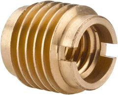 E-Z LOK - 3/8-16, Brass Knife Insert - 1/2" Drill, 1/2" Hole Diam, 5/8" Long, 3/4" Min Grip - USA Tool & Supply