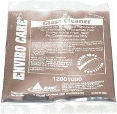 Rochester Midland Corporation - 1 oz Pouch Fresh Glass Cleaner - Concentrated, Use on Ceramic Tile, Formica, Glass Surfaces, Mirrors, Plastic Surfaces, Stainless Steel - USA Tool & Supply