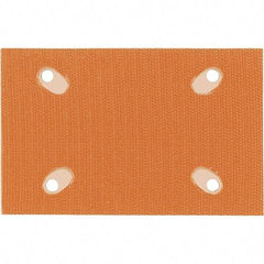 Dynabrade - 5 x 3-1/4" Rectangular Hook Face Backing Pad - Dynabug II Compatible, Screw Attachment, Nonvacuum Pad, 3/8" Thick, Medium Density, Short Nap - USA Tool & Supply