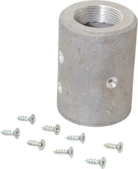 EVER-TITE Coupling Products - 1-1/4" Thread Sandblasting Nozzle Holder - 1-1/4" ID x 2-5/32" OD Hose, Aluminium - USA Tool & Supply