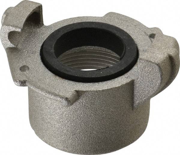 EVER-TITE Coupling Products - 1-1/2" NPT Sandblaster Adapter - Aluminum, Rated to 100 PSI - USA Tool & Supply