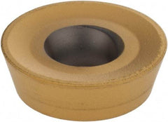 Kennametal - RDPX1604M0 HP Grade KC725M Carbide Milling Insert - TiN/TiCN/TiN Finish, 0.1874" Thick, 16mm Inscribed Circle - USA Tool & Supply