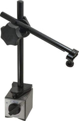 Noga - 175 Lb Magnetic Force, Fine Adjustment Indicator Positioner & Holder with Base - Post & Articulated Arm, Rectangular Base, 55mm Base Height, 60mm Base Length, 50mm Base Width - USA Tool & Supply