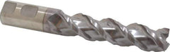 Minicut International - 1" Diam, 4" LOC, 3 Flute Powdered Metal 45° Corner Chamfer Roughing End Mill - TiCN Finish, 6-1/2" OAL, 1" Shank Diam, Single End, Centercutting, 43.5° Helix - USA Tool & Supply