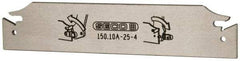 Seco - 0.984" Blade Height, 0.134" Blade Width, 5.91" OAL, Neutral Cut, Double End Indexable Cut-Off Blade - 150.10A Blade, 150.10 Series - USA Tool & Supply