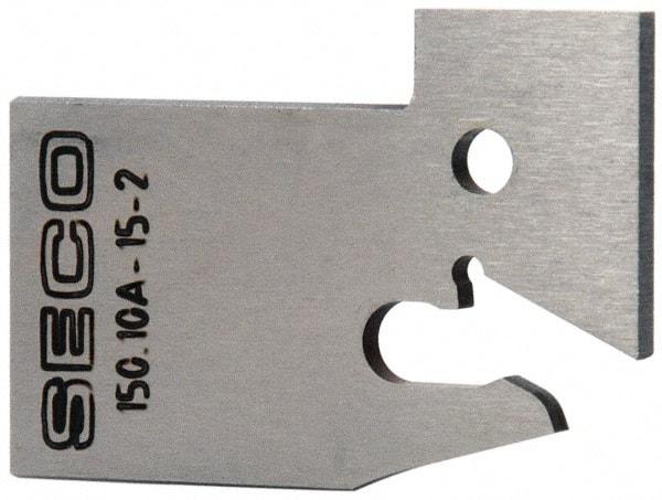 Seco - 0.61" Blade Height, 0.071" Blade Width, 1.303" OAL, Neutral Cut, Single End Indexable Cut-Off Blade - 150.10A Blade, 150.10 Series - USA Tool & Supply