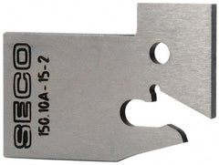 Seco - 0.61" Blade Height, 0.071" Blade Width, 1.303" OAL, Neutral Cut, Single End Indexable Cut-Off Blade - 150.10A Blade, 150.10 Series - USA Tool & Supply