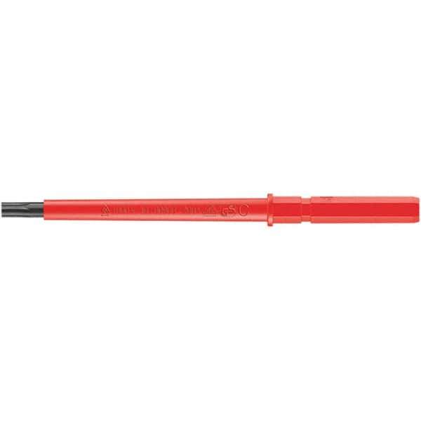Wera - 9mm Drive T8 Torx Screwdriver Bit - 154mm OAL, Insulated - USA Tool & Supply