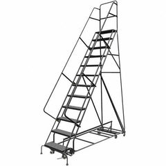 TRI-ARC - Rolling & Wall Mounted Ladders & Platforms Type: All-Directional Ladder Style: Rolling Safety Ladder - USA Tool & Supply