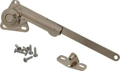 Sugatsune - 8-1/2" OAL x 7/8" Wide, 60 Lb/Inch Capacity, Adjustable Soft Down Stay - Right Side, 5mm Mounting Hole Diam, 90° Max Opening, Nickel Plated Steel & Zinc Alloy - USA Tool & Supply
