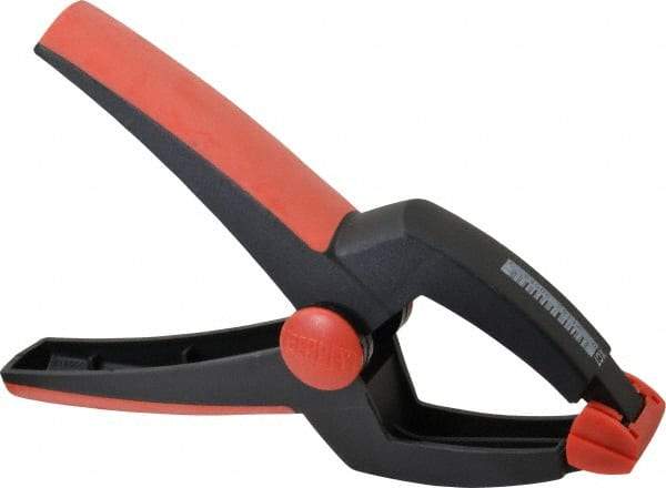 Bessey - 3" Jaw Opening Capacity, 2-3/4" Throat Depth, Spring Clamp - Plastic Body, Plastic Handle, Plastic Tip, 9" OAL - USA Tool & Supply